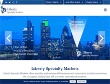 Tablet Screenshot of libertyspecialtymarkets.com